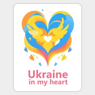 Ukraine in my Heart Magnet